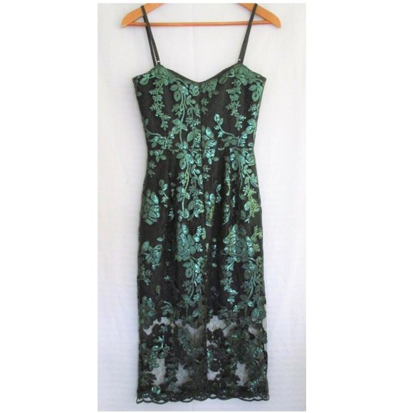 NWOT DRESS THE POPULATION "KATE" COCKTAIL DRESS S - Picture 2 of 3